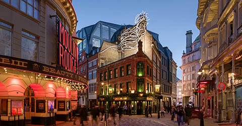 Public art installation, Piccadilly Circus