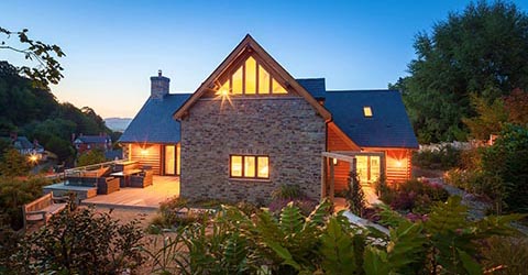 Self Built Oak Frame House, Wales