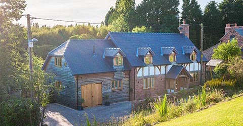 Oak Frame Self Built House, Cheshire