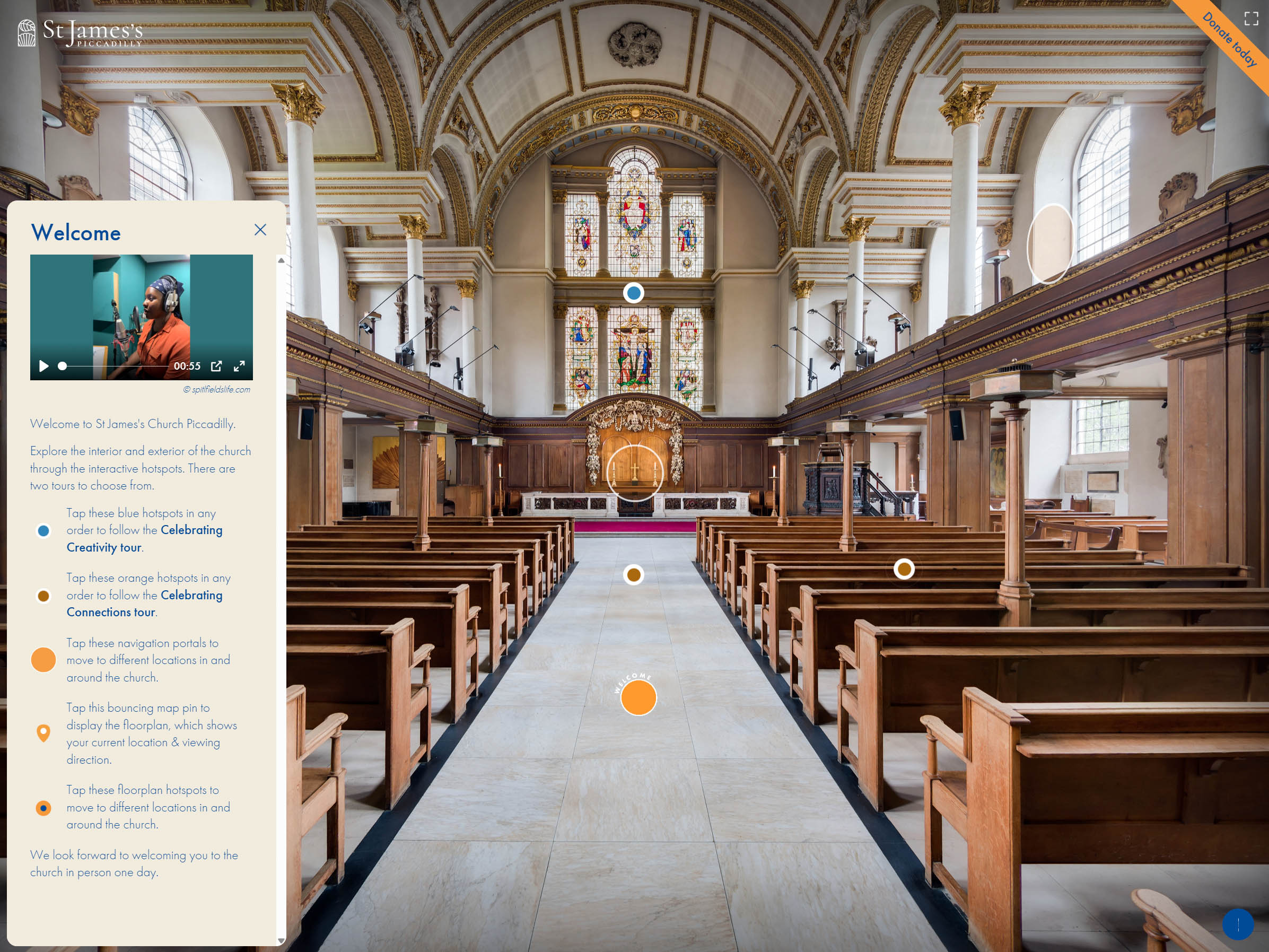 St James’s Piccadilly 360° Virtual Tour