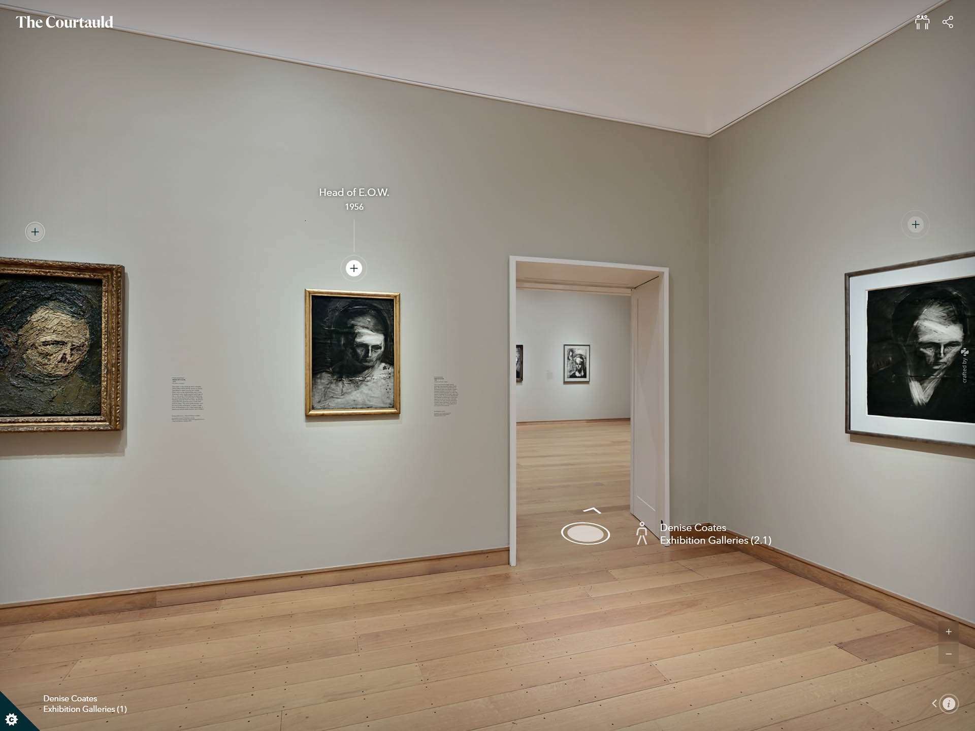 Frank Auerbach Charcoal Heads at The Courtauld