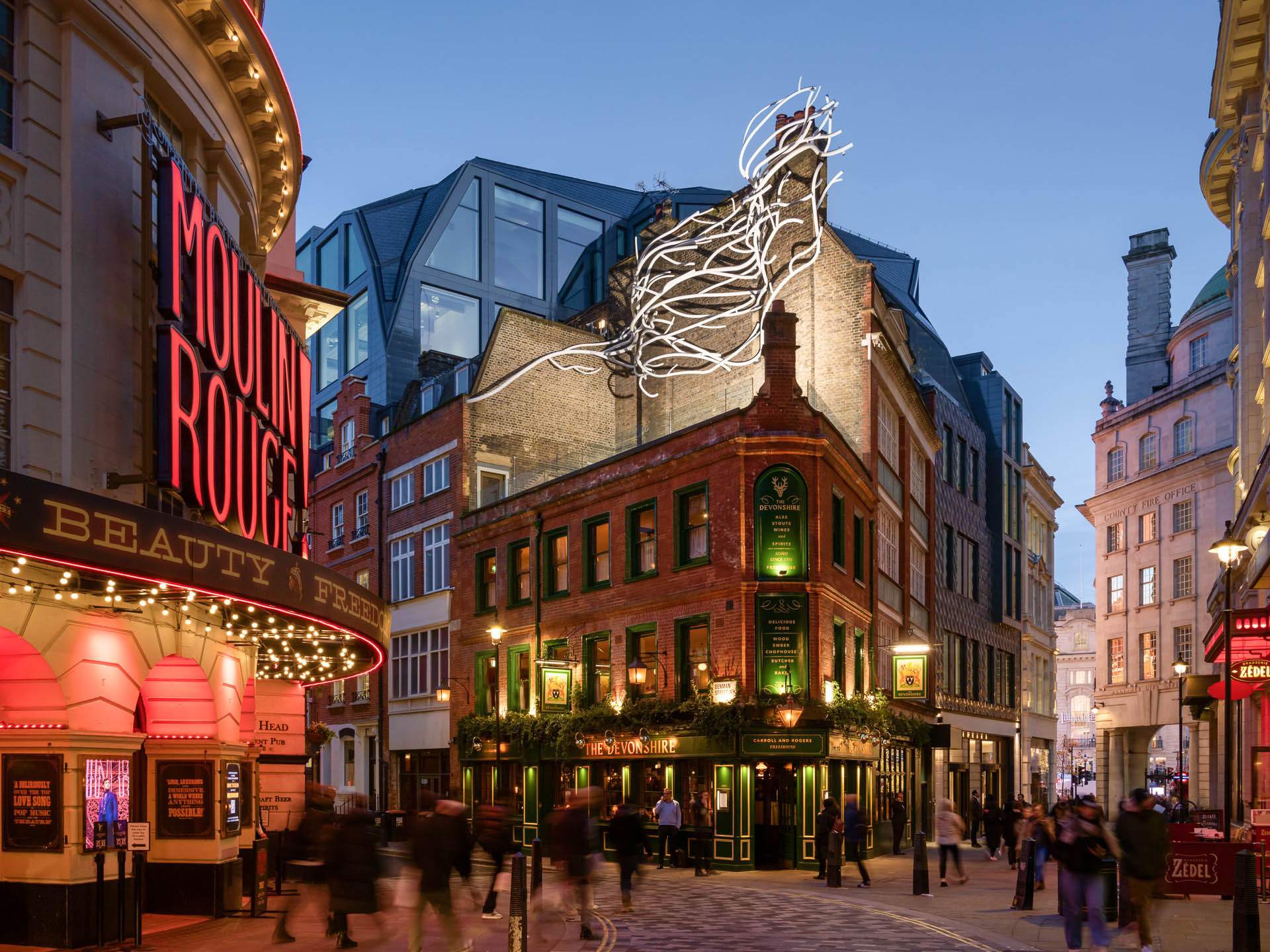London is a forest, art installation by Acrylicize