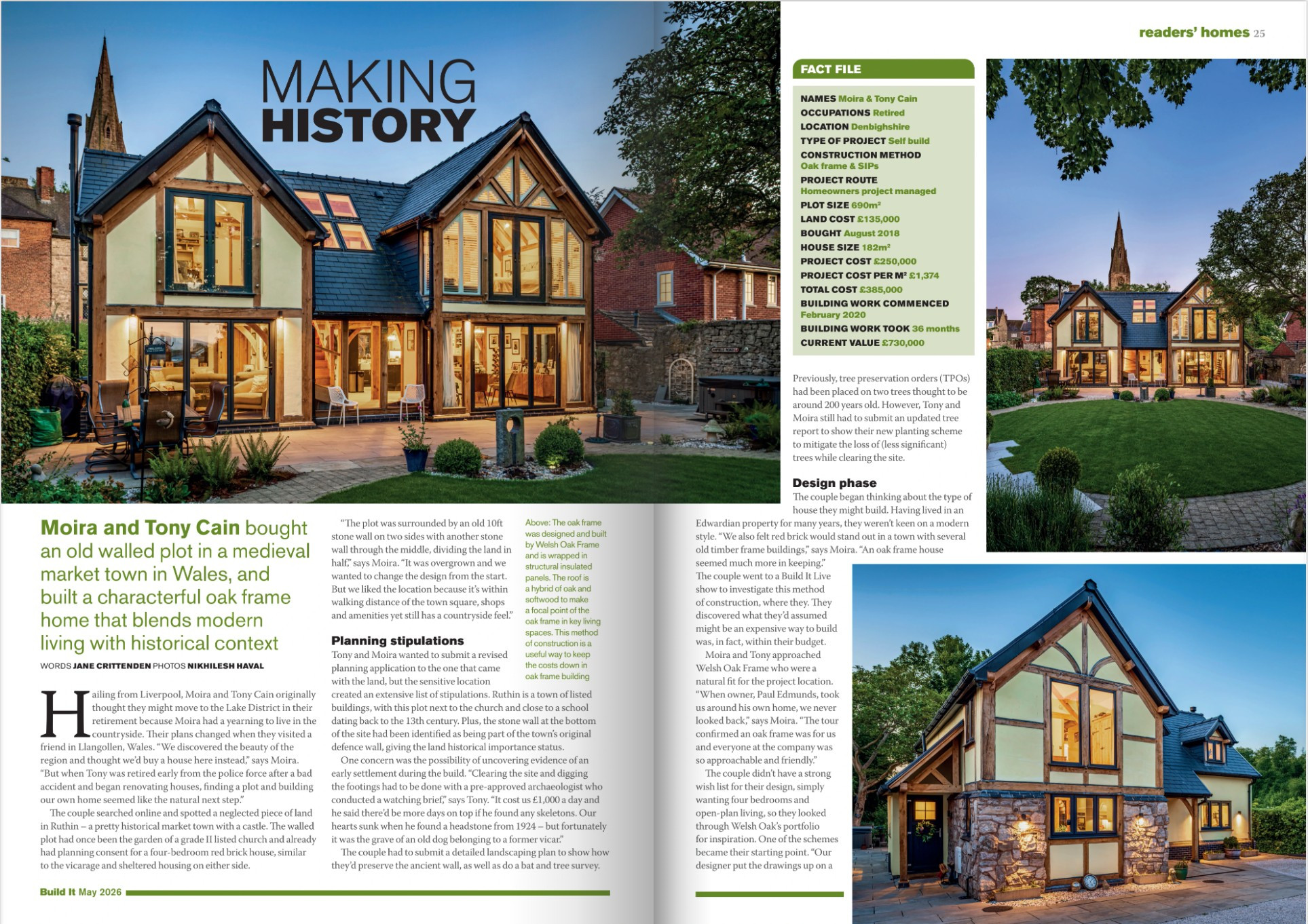 Photography of purpose-built accommodation by Welsh Oak Frame published in May 2026 issue of Build-It magazine