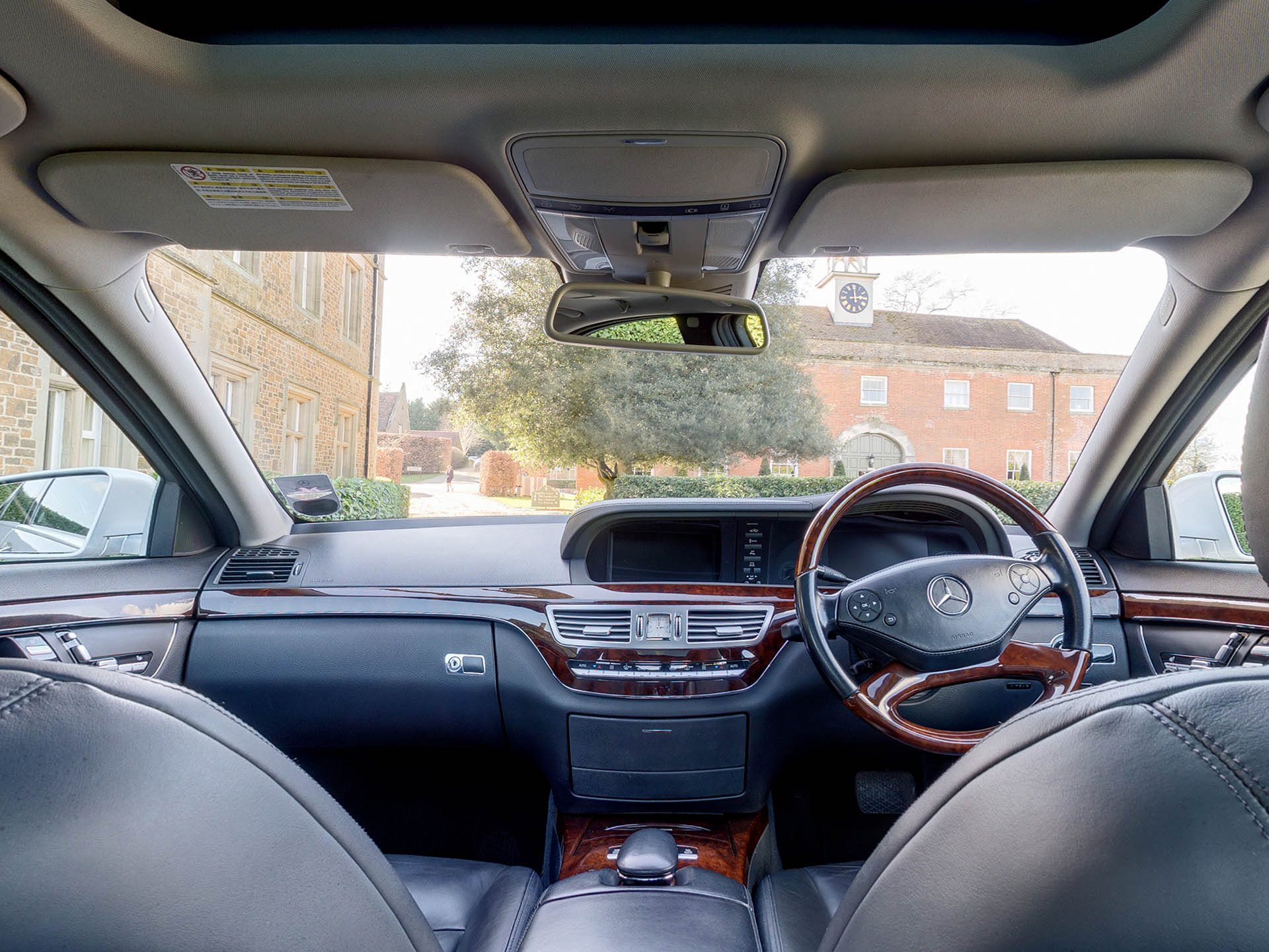 Inside a Mercedes