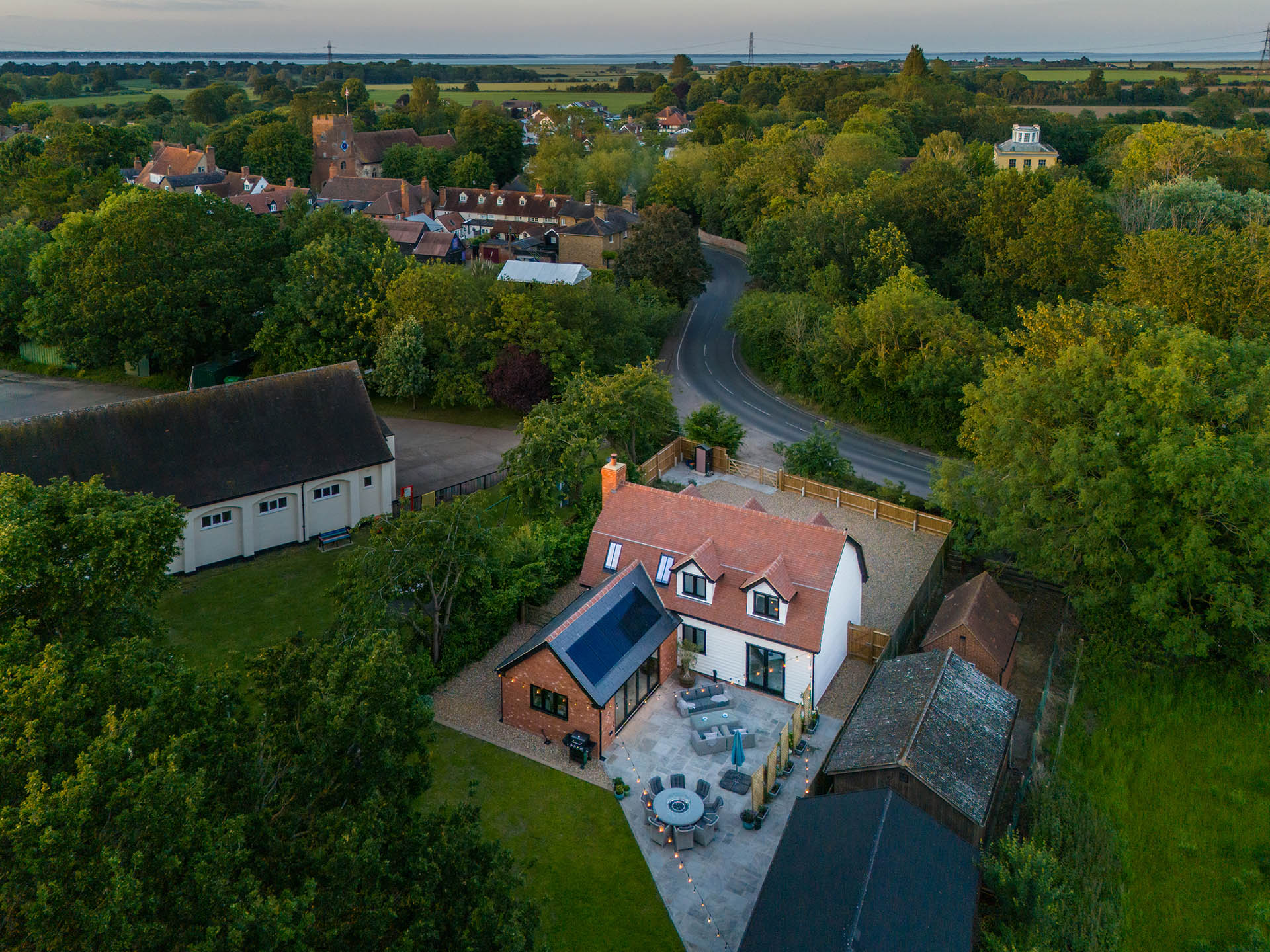 Aerial Video of Cottage Style House