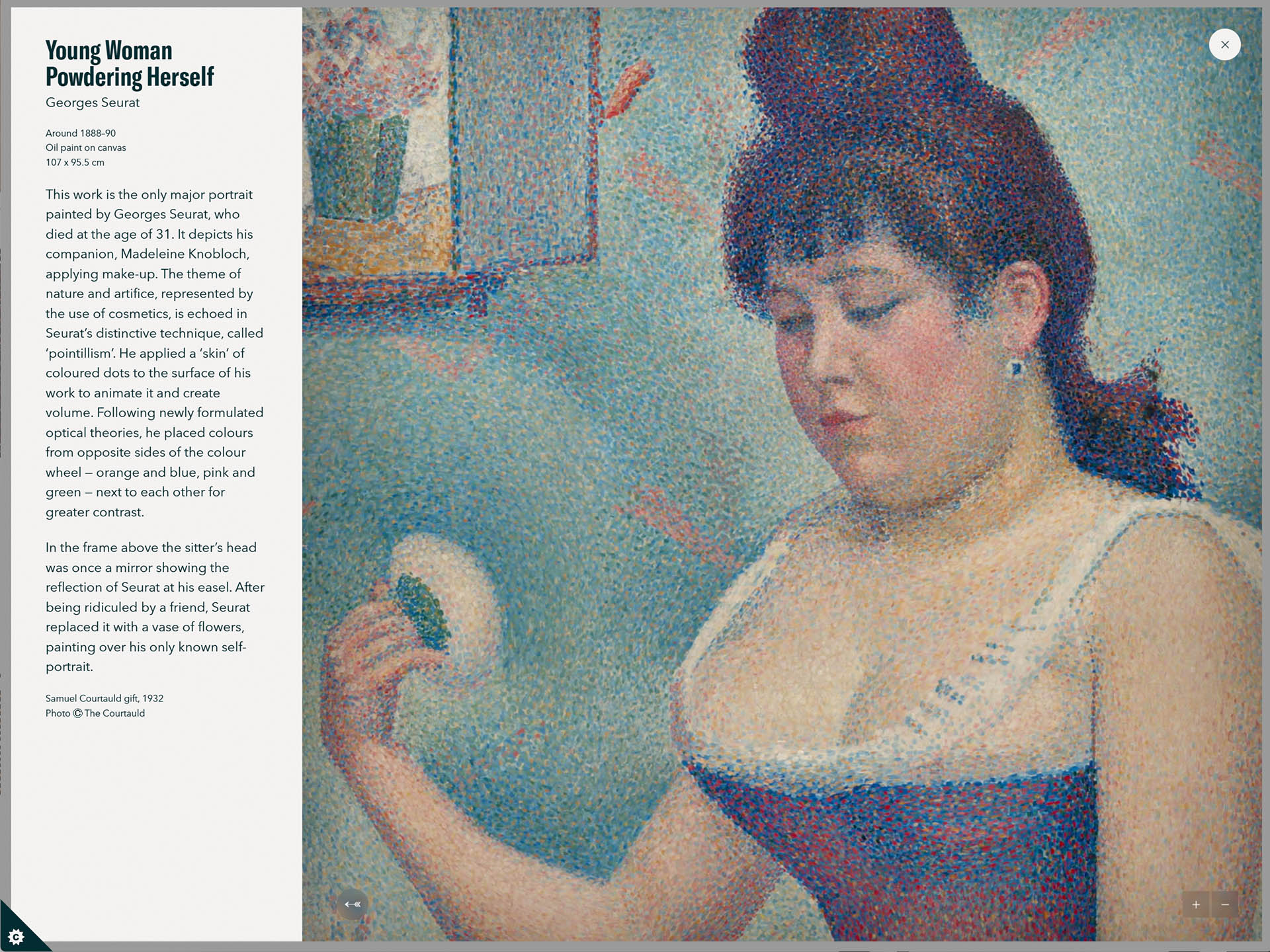 Interactive Hotspots with Curated Artwork Text